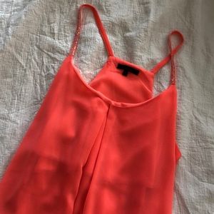 Neon Coral Spaghetti Strap